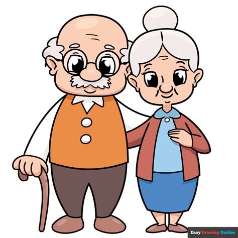 How to Draw Grandparents - Really Easy Drawing Tutorial