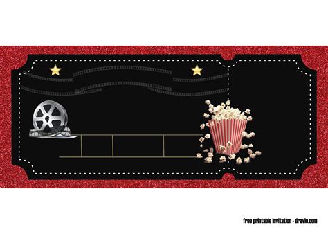 Movie Ticket Template Printable