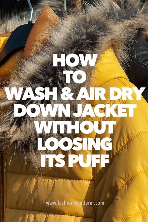 How To Wash and Air Dry Down Jacket Without Loosing Its Puff – Fashion ...