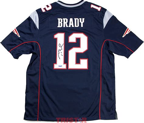 Tom Brady Autographed New England Patriots Nike 'Game' Blue Replica Jersey