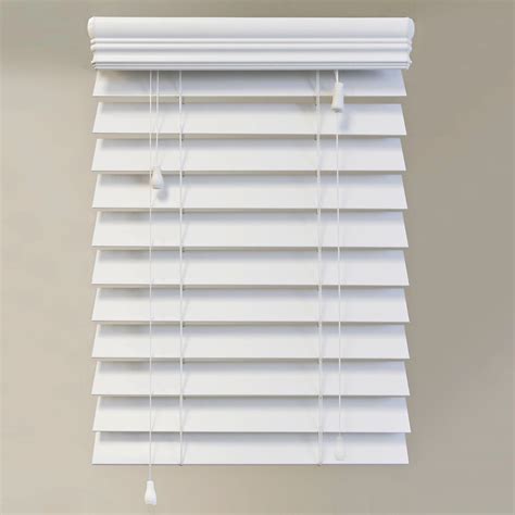 Home Decorators Collection 42x48 White 2.5 Inch Premium Faux Wood Blind ...