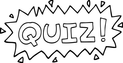 black and white cartoon quiz symbol 12552075 Vector Art at Vecteezy