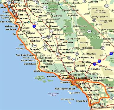 Map Of West Coast Of Usa | My blog