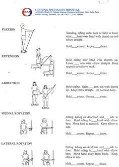 Thera Band Upper Body Exercises Handout – Online degrees