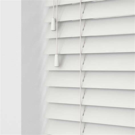 Bright White Faux Wood (With Cords) – Cheapest Blinds UK Ltd