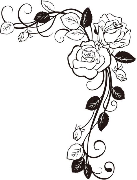 Rose Vines Drawings - ClipArt Best