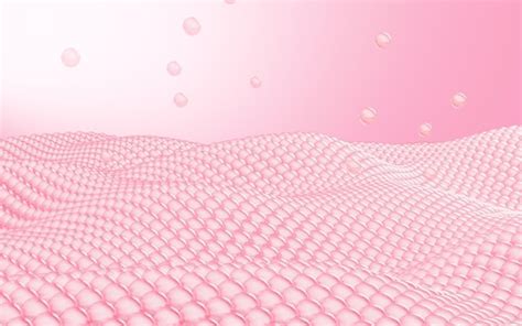 Premium Photo | Floating cells in the pink background skin treatment ...