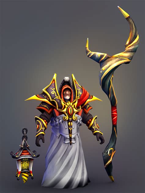 [DotA2] - Warlock - The Archivist's Armor — polycount