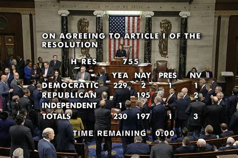 House Votes To Impeach President Trump On Abuse Of Power, Obstruction ...