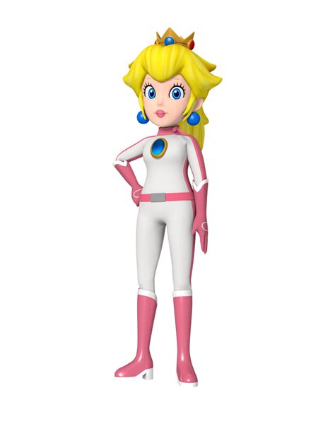 Princess Peach (motorbike outfit) 3D Render by TPPercival on DeviantArt