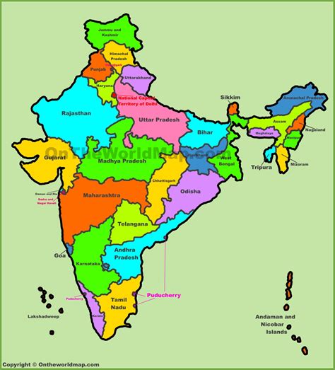 Administrative map of India