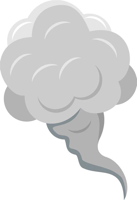 stylized white cloud. Cartoon smoke or fog. Smoke bubble comic ...