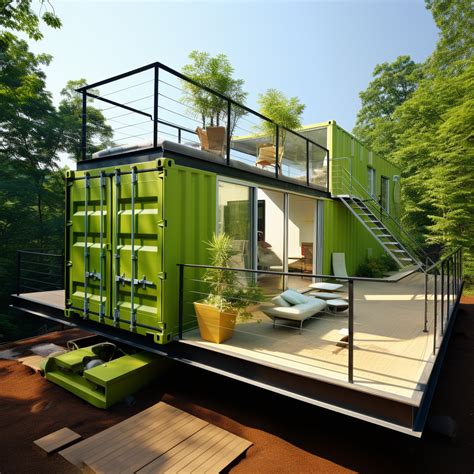 Green Container Home Ideas in 2024 | Container house design, Container ...