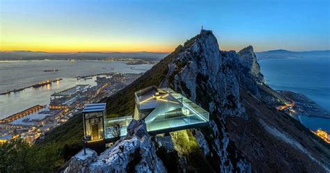 The Skywalk on the Rock of Gibraltar in Gibraltar