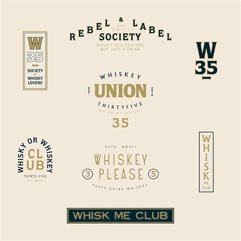 Whiskey & Whisky - Branding Logos | Grafik tasarım, Tasarım