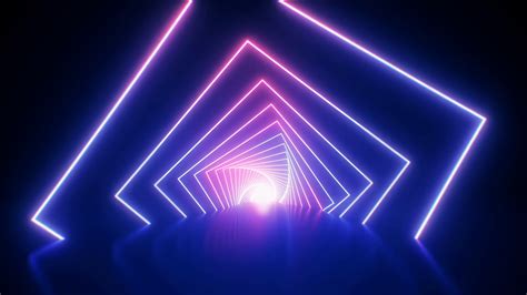 Abstract Neon Geometric Seamless Loop Retro Stock Motion Graphics SBV ...