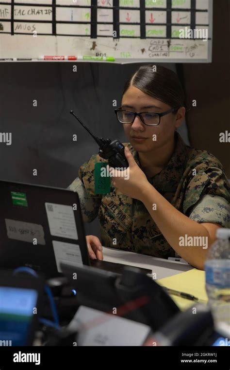 U.S Marine Corps Cpl. Cecilia Del Rio, a 0631 Network Administrator ...