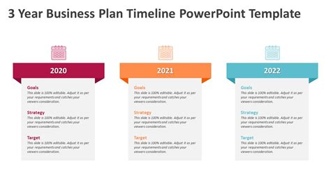 3 Year Business Plan Timeline PowerPoint Template