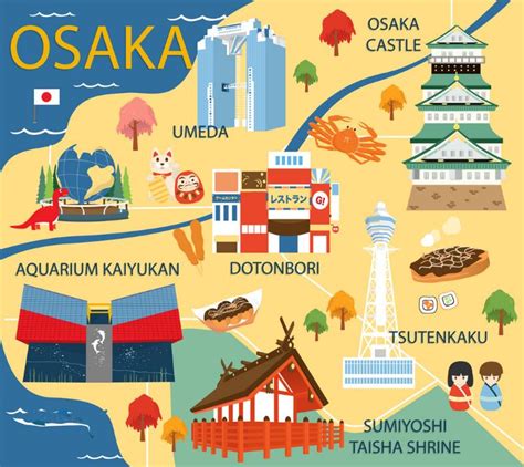 osaka attractions map - Living + Nomads – Travel tips, Guides, News ...