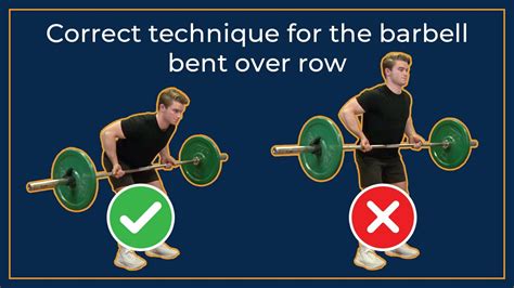 How to perform the barbell bent over row - YouTube