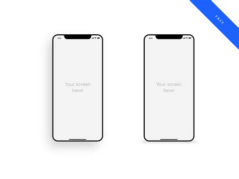 10 free iPhone X mockup templates for your mobile designs | Dribbble ...