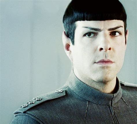 Zachary Quinto as Spock in STID. Love that look. | Star trek into ...