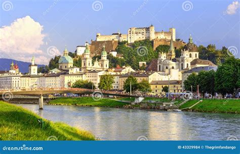 Salzburg Old Town stock photo. Image of vacation, cathedral - 43329984