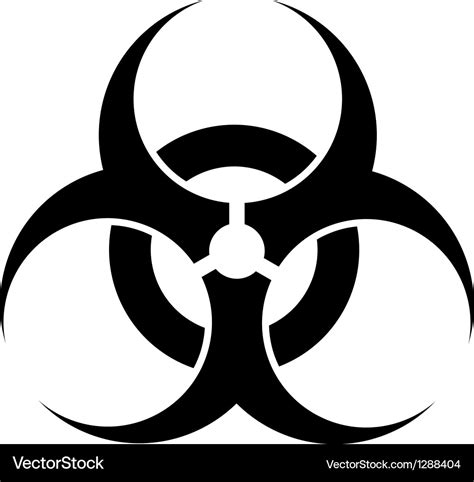 Biohazard symbol Royalty Free Vector Image - VectorStock