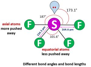 SF4 Lewis structure, Molecular geometry, Bond angle, Hybridization