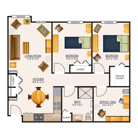 Retirement Home Floor Plans, Assisted Living Floor Plans – Appleton ...