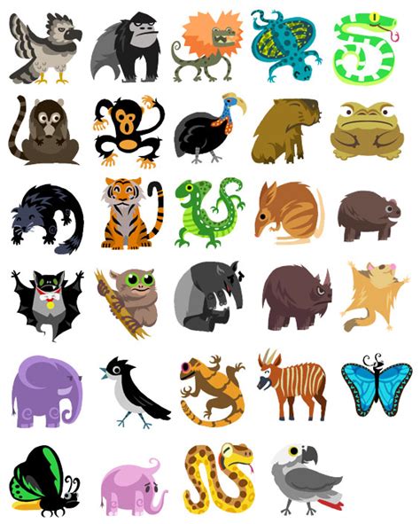 Rainforest animals clipart - Clipground