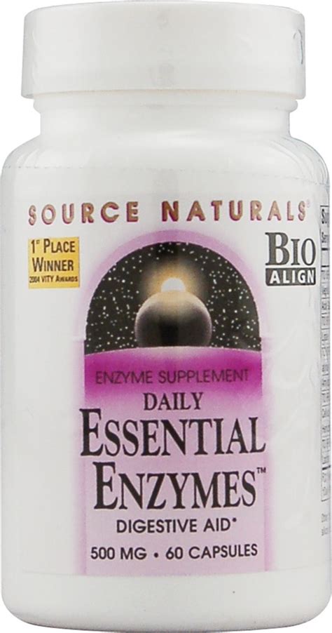 Source Naturals Daily Essential Enzymes™ -- 500 mg - 60 Capsules - Vitacost