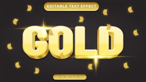 Premium Vector | Vector gold editable text effect style