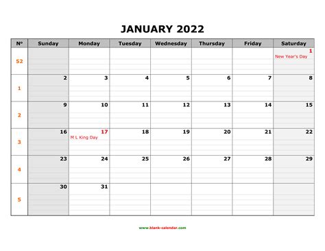 Free Monthly Printable Calendar 2022 - Printable Templates Free