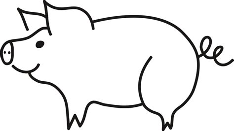 Download High Quality pig clipart black and white transparent ...