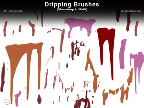 250+ High Resolution Drip Brushes for Photoshop - DotCave