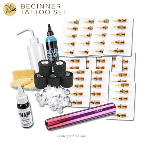 Beginner Tattoo Starter Kit – Golden Flash Ink