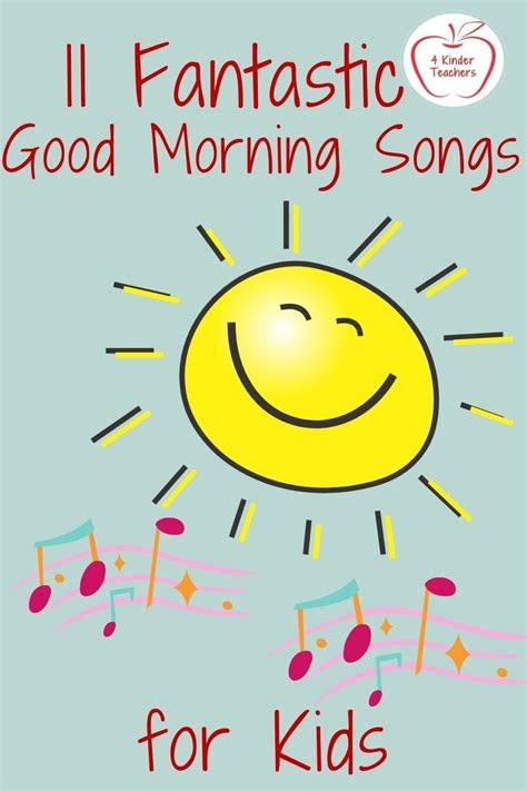 Good Morning Songs for Preschool and Kindergarten | Preschool good ...