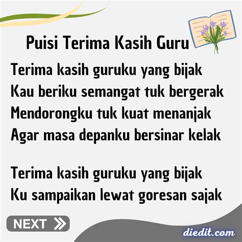 15 Puisi Terima Kasih Guru ~ Rasa Hormat Menyentuh Hati | diedit.com