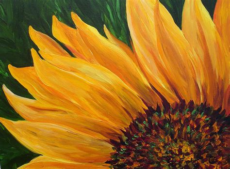 Sunflower Oil Painting Painting by Mary Jo Zorad