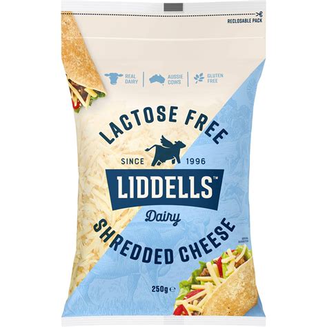 Calories in Liddells Lactose Free Shredded Cheese calcount