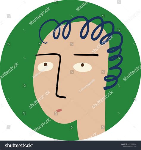 Doodle Face Hand Drawing Vector Illustration Stock Vector (Royalty Free ...