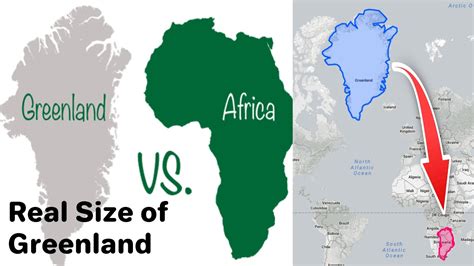 Greenland same size as Africa? Let's use Mercator map to see the real ...