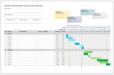 Gantt Chart Illustrator Template