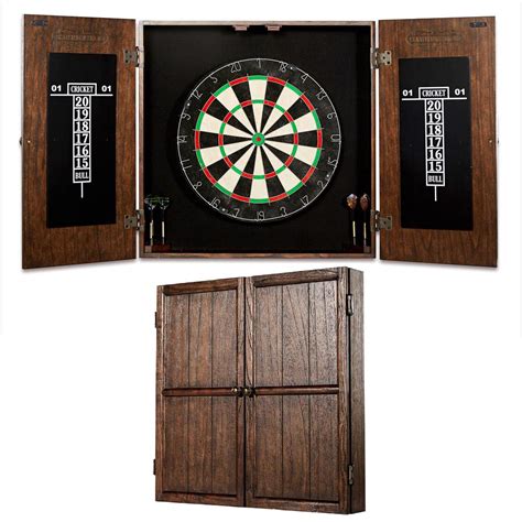 Barrington Webster Bristle Dart Board and Solid Wood Cabinet Set-DRB100 ...