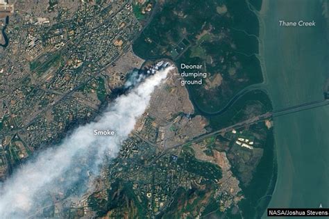 Daily Dose of Air Pollution: Trash Burning in Mumbai - A Satellite View