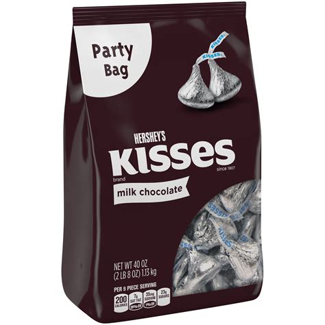 Hershey's Kisses, Milk Chocolate, 40 oz (2 lb 8 oz) 1.13 kg