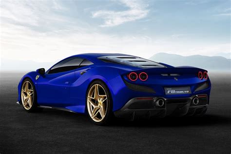 Blue Ferrari F8 Tributo with Golden Wheels Shows Lavish Spec ...