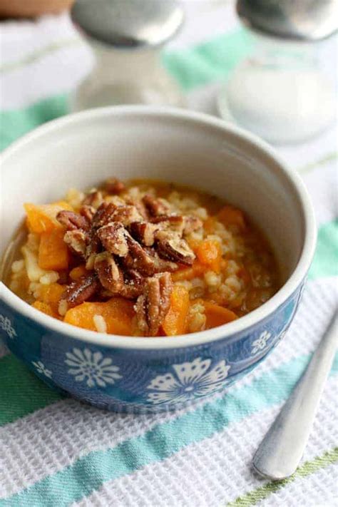 Sweet Potato Brown Rice Soup with Thyme. - The Pretty Bee