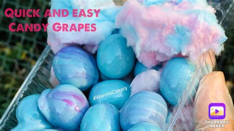 How to make Candy Grapes | Hard candy recipes, Cotton candy grapes ...